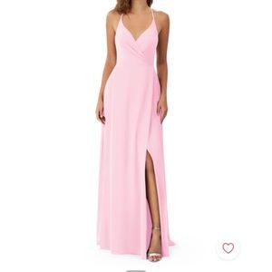 Azazie Pink Maxi Dress